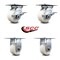Service Caster 4 Inch Nylon Caster Set with Roller Bearing 2 Brakes and 2 Rigid SCC-35S420-NYR-SLB-2-R-2 - alternate 5